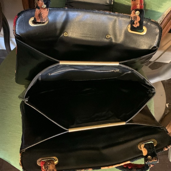 1950’s Vintage Floral Velvet Bag. - Picture 6 of 6